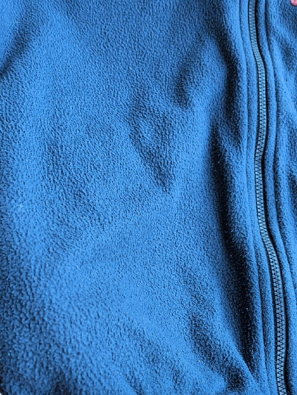 Patagonia Kids Navy and Pink Zip Hooded Fleece - Picture 4 of 8